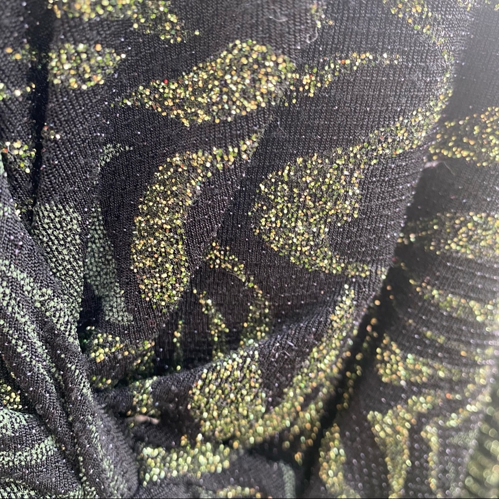 J.B.S. Ltd. Plus Size black sparkly holiday evening Top - Picture 10 of 14